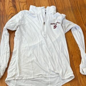 White Santa Clara Quarter-Zip Pullover